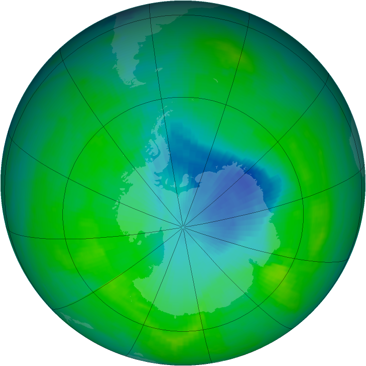 Ozone Map 1984-11-27